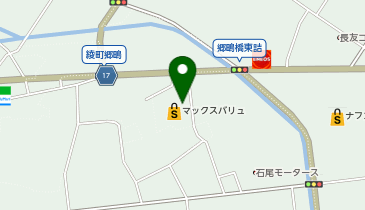 ホワイト急便 マックスバリュ綾店の地図画像