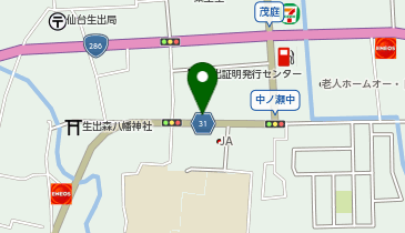 ホワイト急便 新生出店の地図画像