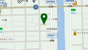 ホワイト急便 篠原橋店の地図画像