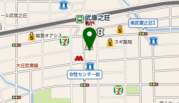 ホワイト急便 武庫之荘駅南店の地図画像