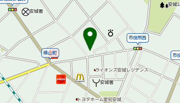 ホワイト急便 安城横山町店の地図画像