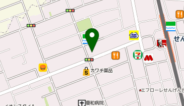 ホワイト急便 千間台西店の地図画像