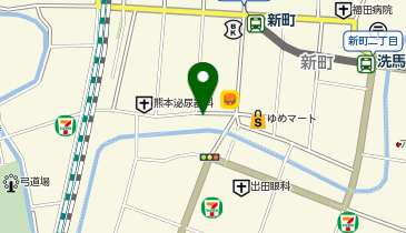 ホワイト急便 新町コイン店の地図画像