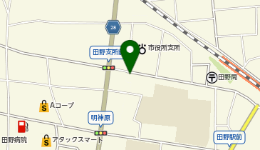 ホワイト急便 田野店の地図画像