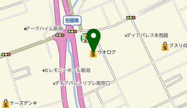 ホワイト急便 ウオロク馬越店の地図画像