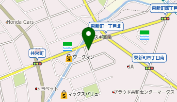 ホワイト急便 東新店の地図画像