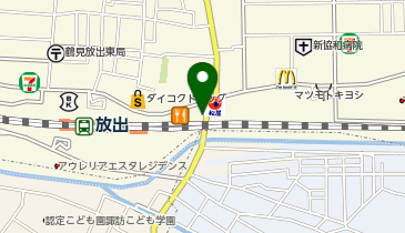 ホワイト急便 放出店の地図画像