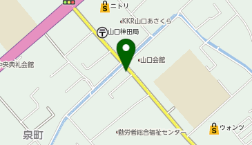 ホワイト急便 湯田店の地図画像