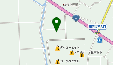 ホワイト急便 ヨークベニマル坂下店の地図画像