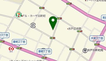 ホワイト急便 五軒町店の地図画像