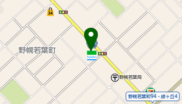 ホワイト急便 若葉町店の地図画像