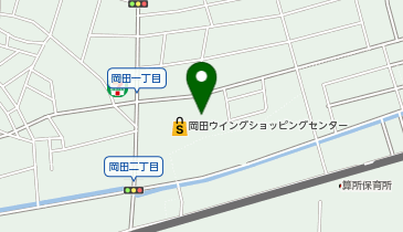 ホワイト急便 岡田マックスバリュ店の地図画像