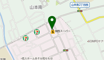 ホワイト急便 関西スーパー荒牧店の地図画像