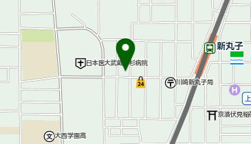 ホワイト急便 新丸子西口店の地図画像