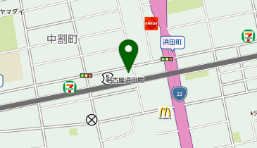 ホワイト急便 中割店の地図画像