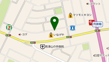 ホワイト急便 いなげや君津店の地図画像