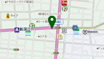 ホワイト急便 新深江店の地図画像