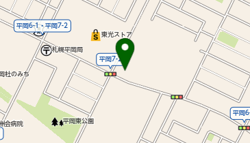 ホワイト急便 平岡7条店の地図画像