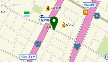 ホワイト急便 松栄町店の地図画像