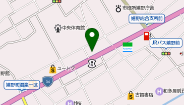 ホワイト急便 温泉2区店の地図画像