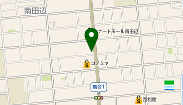 ホワイト急便 南田辺店の地図画像