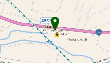 ホワイト急便 玉名郡稲佐店の地図画像