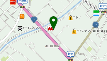 ホワイト急便 坂元店の地図画像