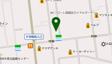 ホワイト急便 越谷工場前店の地図画像