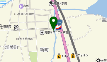 ホワイト急便 島原新町店の地図画像