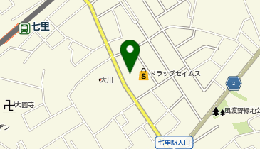 ホワイト急便 セイムス風渡野店の地図画像