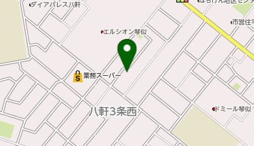 ホワイト急便 八軒4条西3丁目店の地図画像