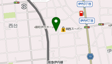 ホワイト急便 関西スーパー中央店の地図画像