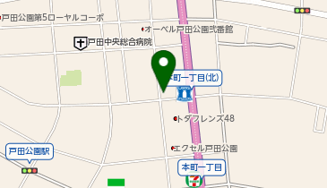 ホワイト急便 戸田本町店の地図画像