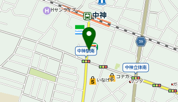 ホワイト急便 中神駅前店の地図画像