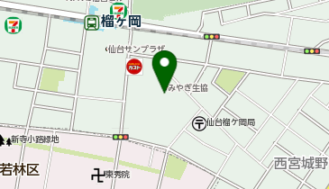 ホワイト急便 生協榴岡店の地図画像