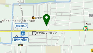 ホワイト急便 服部豊町店の地図画像