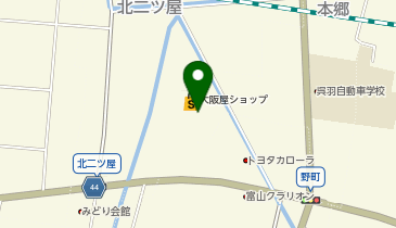 ホワイト急便 大阪屋ショップ呉羽店の地図画像