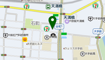 ホワイト急便 天満橋店の地図画像