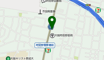 ホワイト急便 阿倍野店の地図画像