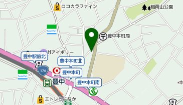 ホワイト急便 豊中駅前店の地図画像