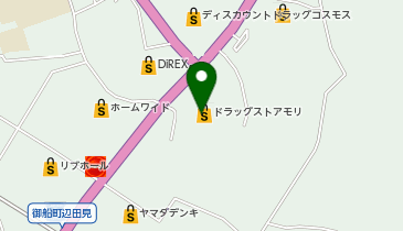 ホワイト急便 ドラモリ御船店の地図画像