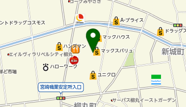 ホワイト急便 フェニックスガーデン浮之城店の地図画像