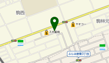ホワイト急便 駒林店の地図画像