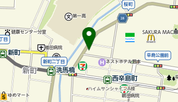 ホワイト急便 桜町店の地図画像