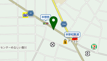 ホワイト急便 豊川本野店の地図画像