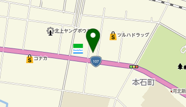 ホワイト急便 北上中央店の地図画像