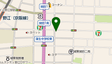ホワイト急便 関目店の地図画像