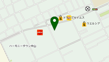 ホワイト急便 中山店の地図画像