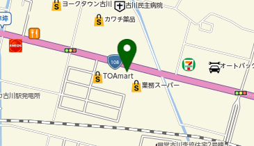 ホワイト急便 古川本店の地図画像