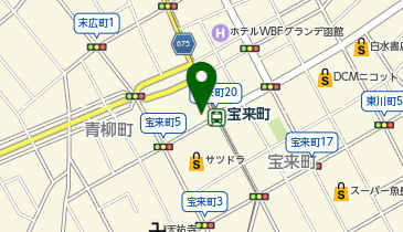 ホワイト急便 宝来店の地図画像